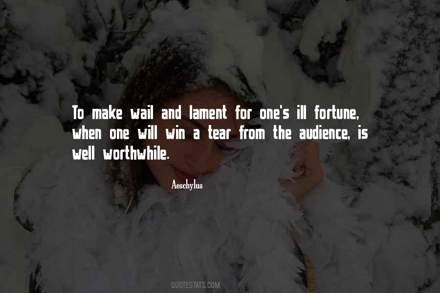 Ill Fortune Quotes #540290