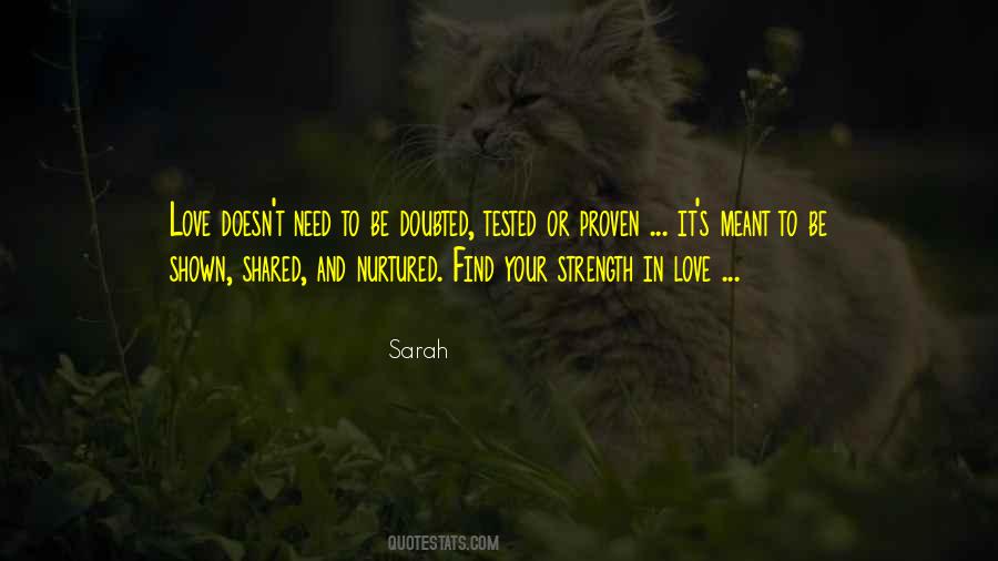 Quotes About Strength In Love #1314919