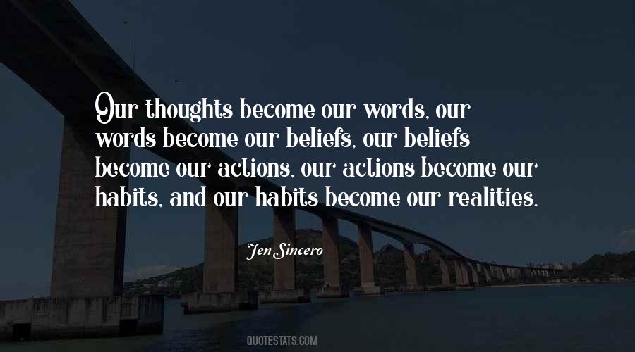 Quotes About Actions And Thoughts #194692