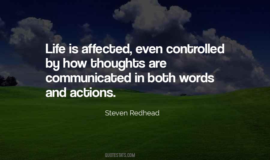 Quotes About Actions And Thoughts #251700