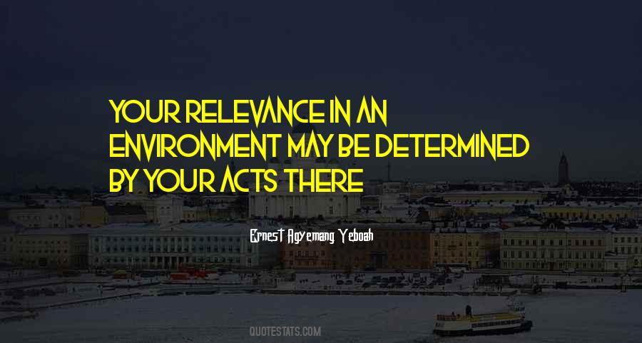 Quotes About Relevance #1677868