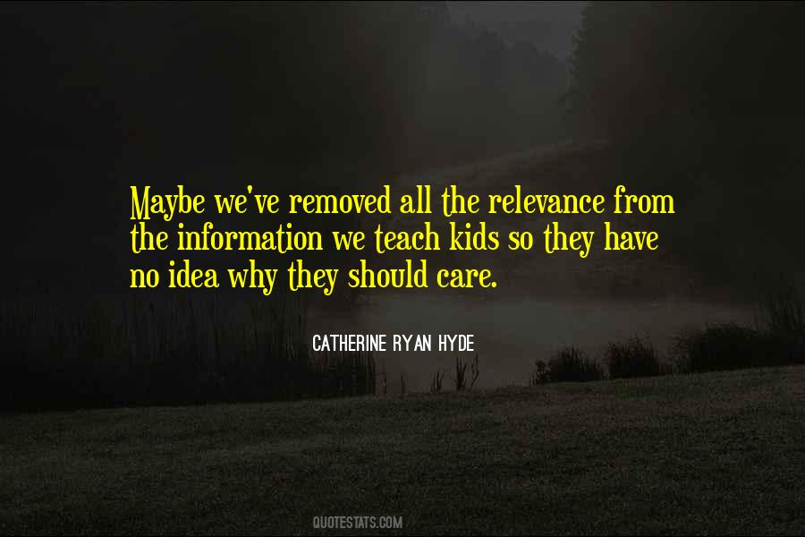 Quotes About Relevance #1749314