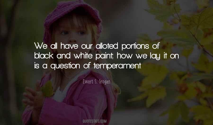 Quotes About Temperament #903039