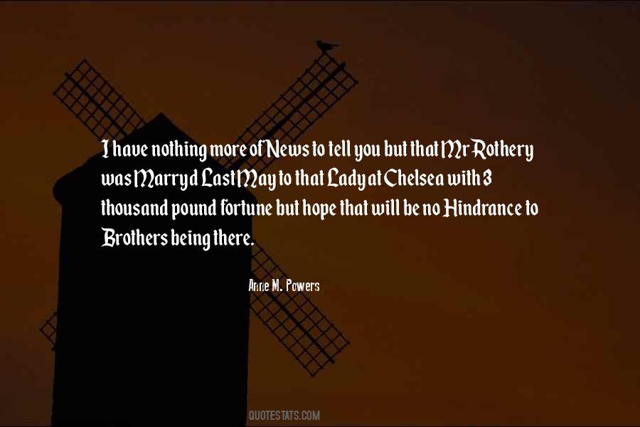 No Hindrance Quotes #1278603