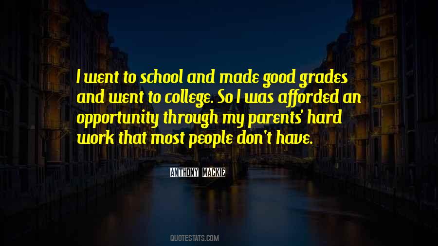 Quotes About School Hard Work #911547