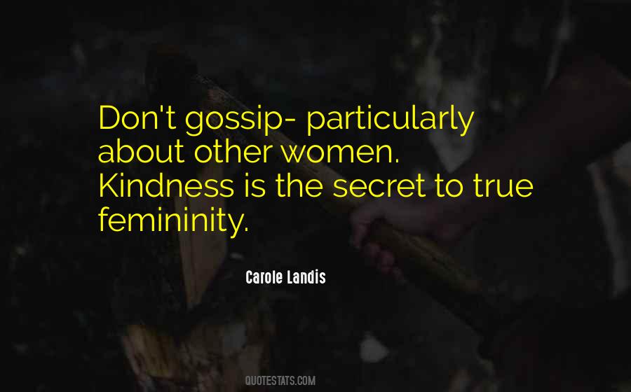 Kindness Of Women Quotes #1638778