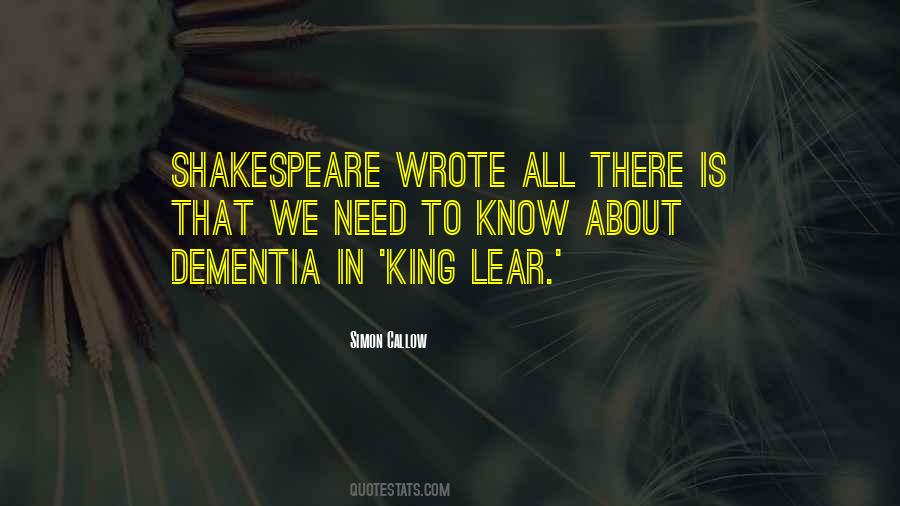 Quotes About King Lear #357962