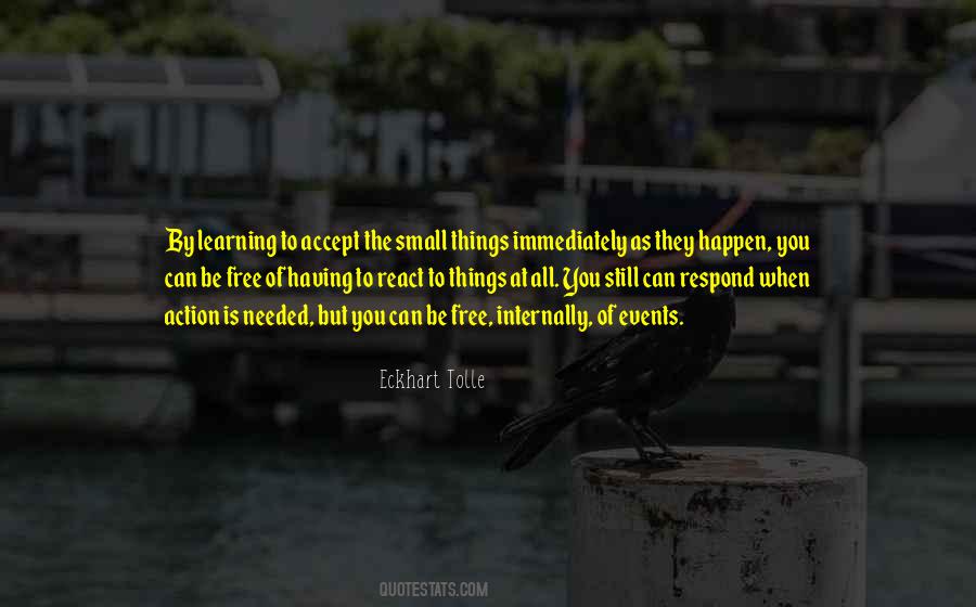 Small Events Quotes #128682