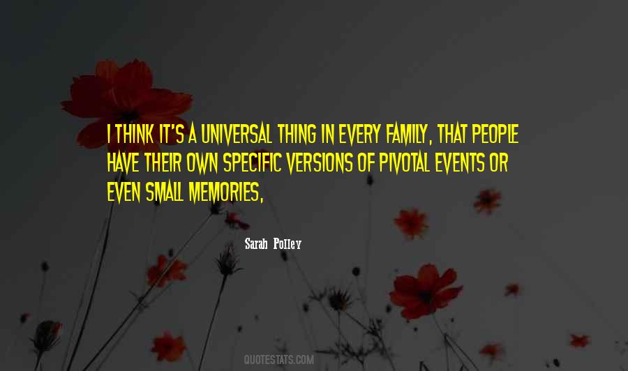 Small Events Quotes #678516