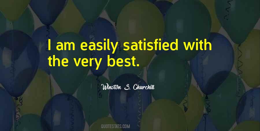 Am Satisfied Quotes #634189