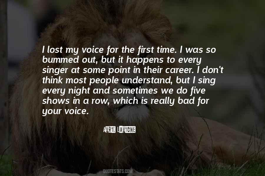 Quotes About A Singer's Voice #1700203