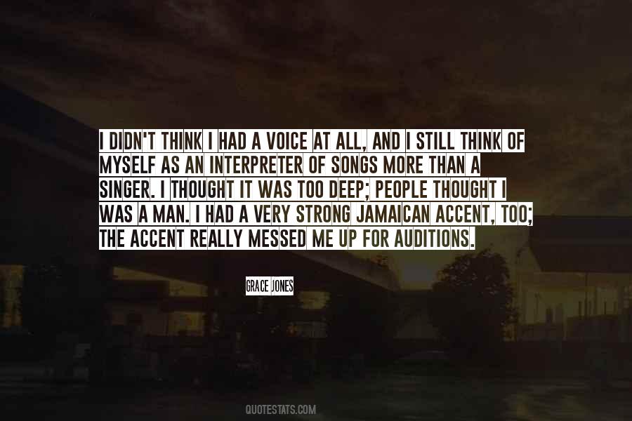 Quotes About A Singer's Voice #599521