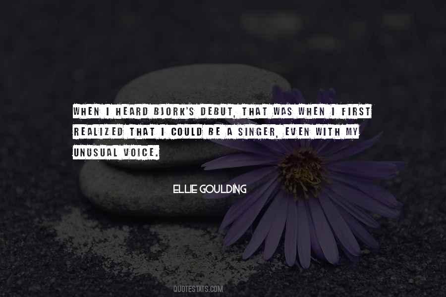 Quotes About A Singer's Voice #639291