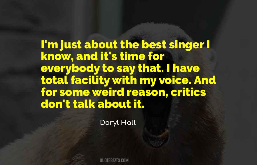 Quotes About A Singer's Voice #669292
