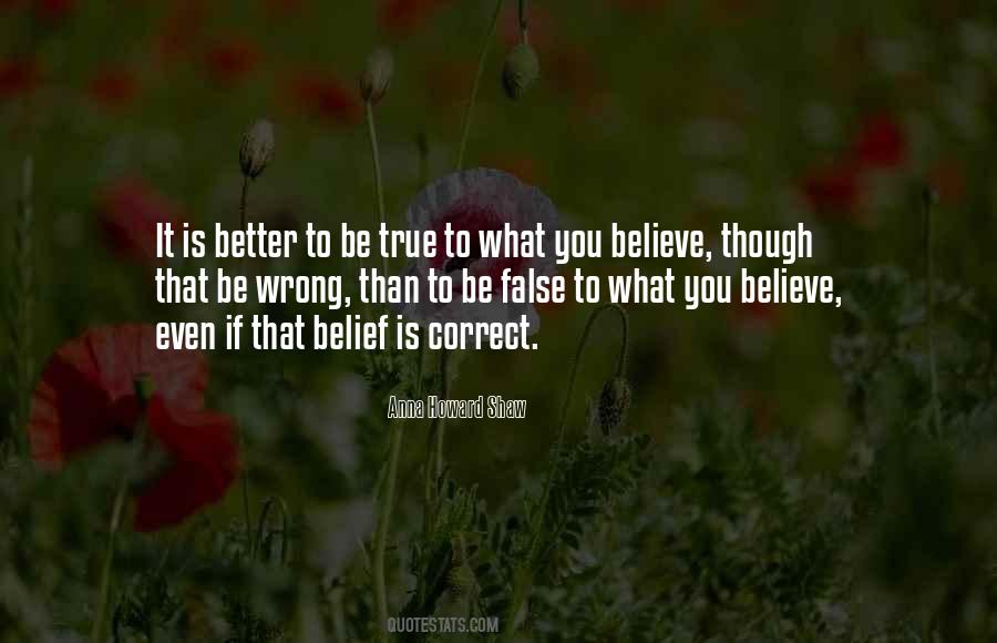 Wrong Belief Quotes #81084