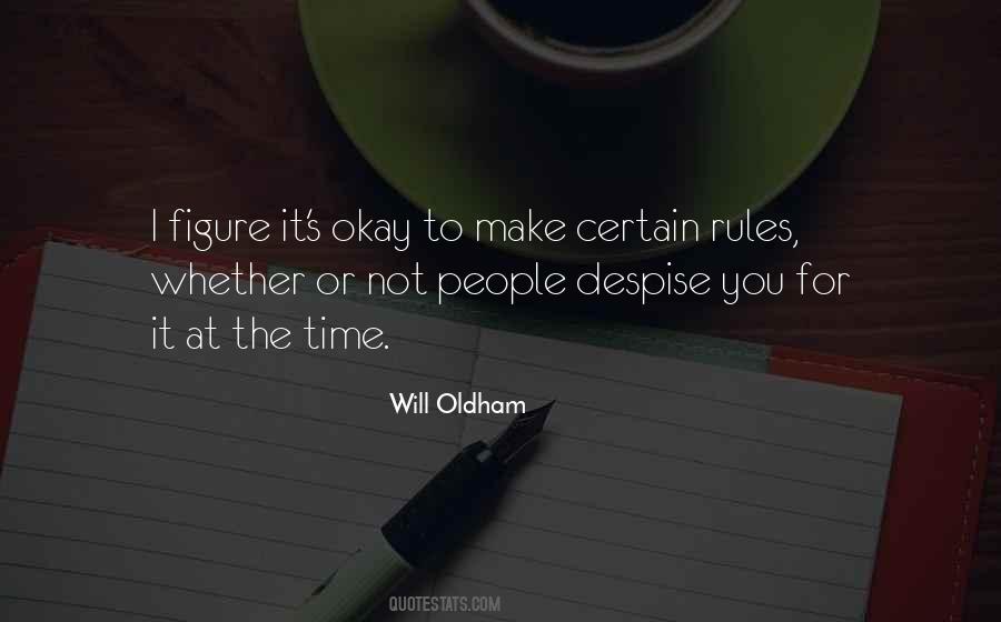 Certain Rules Quotes #542395