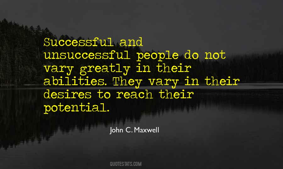 Successful And Unsuccessful Quotes #1665295