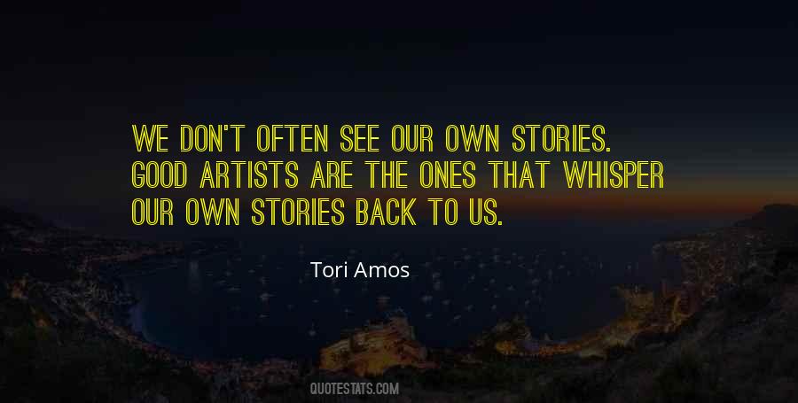 Own Stories Quotes #1536884