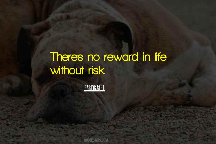 Quotes About Risk And Reward #1389218
