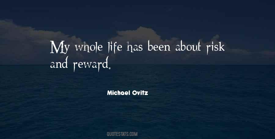 Quotes About Risk And Reward #1692733