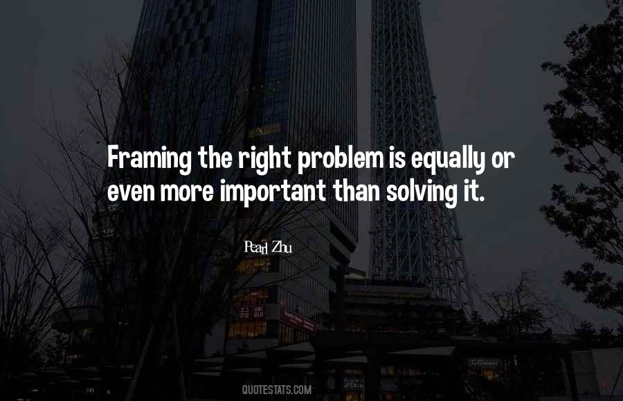 Important Problem Quotes #466880