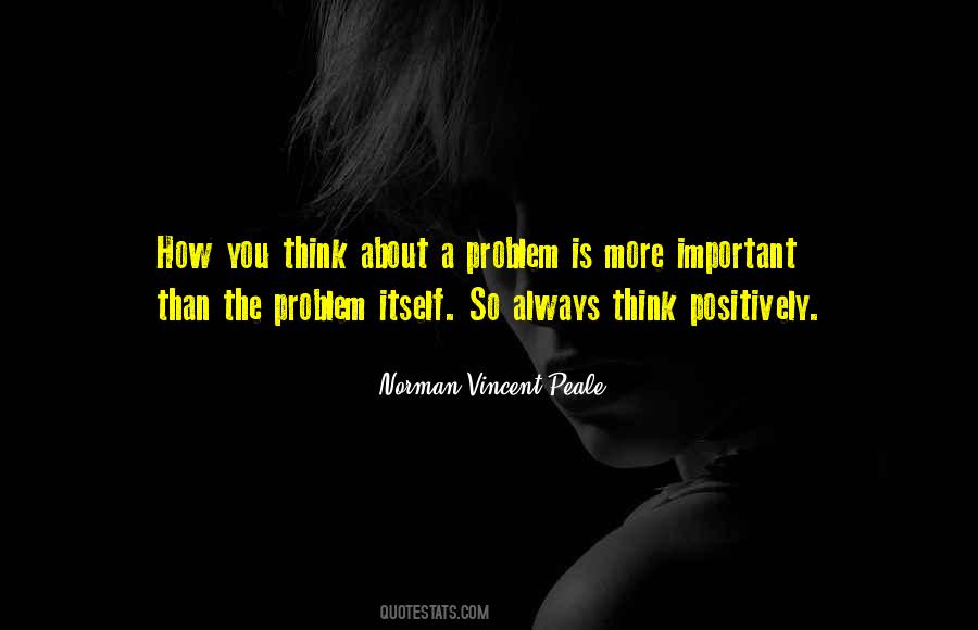 Important Problem Quotes #655179