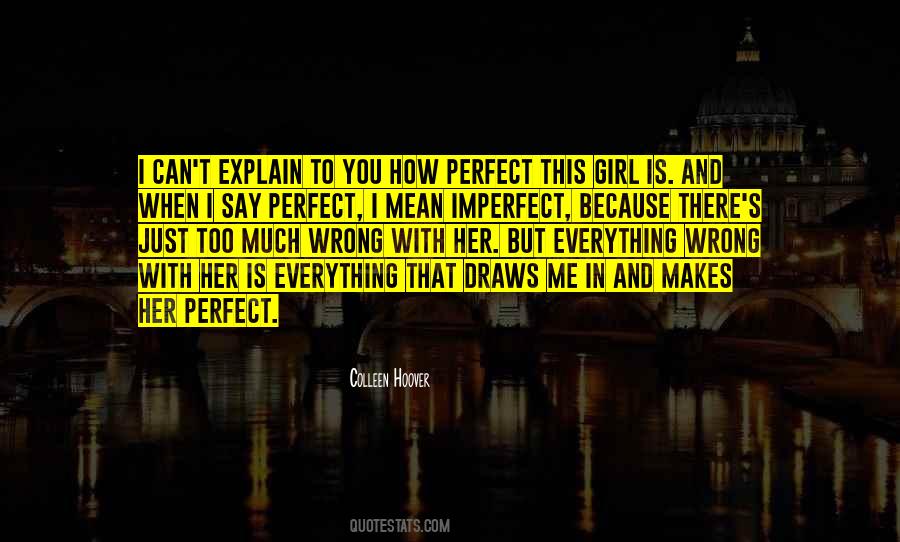 Quotes About Imperfect Girl #815964