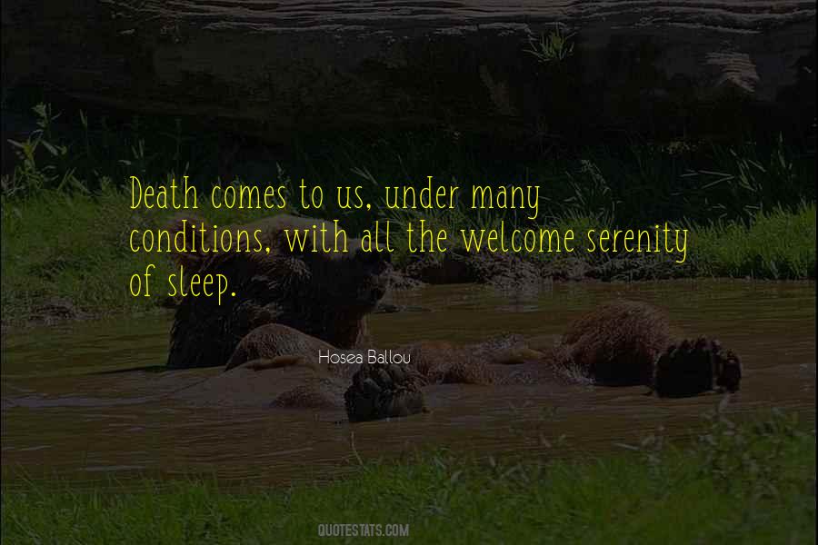 Sleep Death Quotes #136579