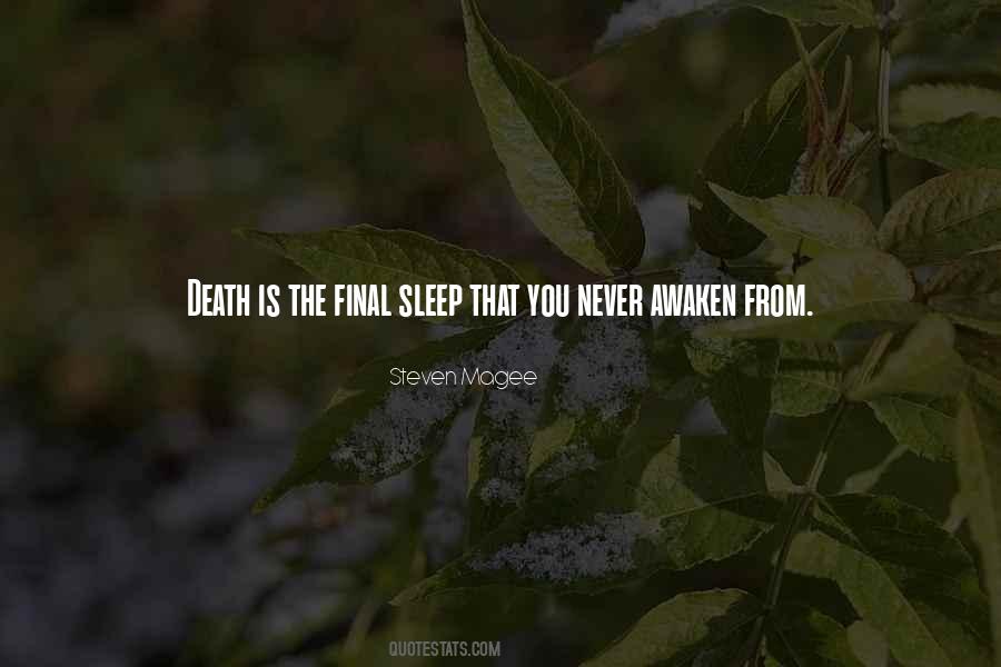 Sleep Death Quotes #198262