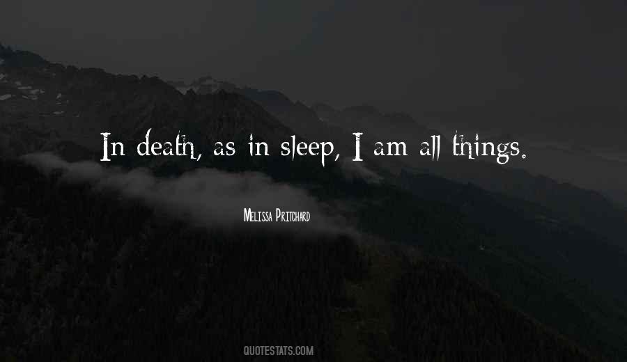 Sleep Death Quotes #309704