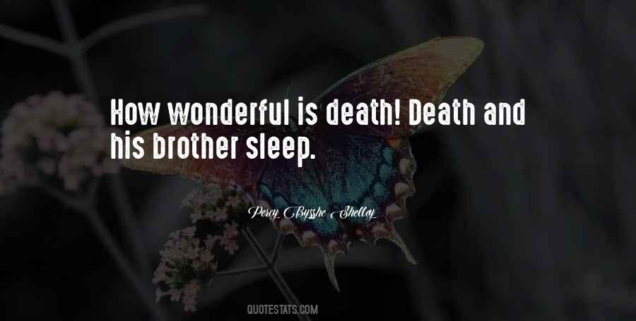 Sleep Death Quotes #448916