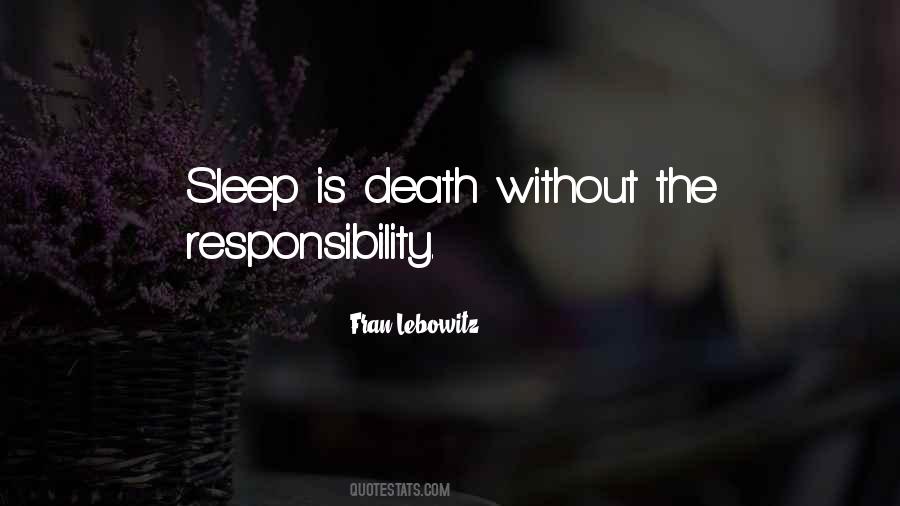 Sleep Death Quotes #549136