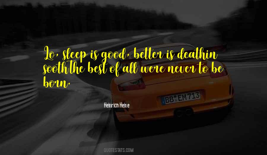 Sleep Death Quotes #555097