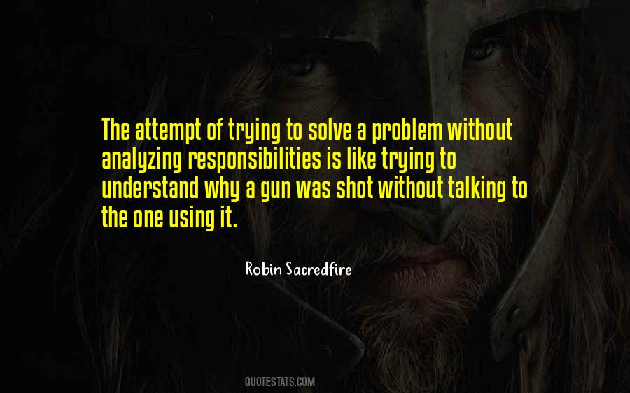 Quotes About Talking Out Problems #1179468