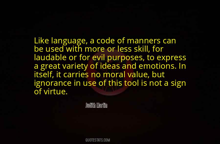 Value Of Virtue Quotes #539146