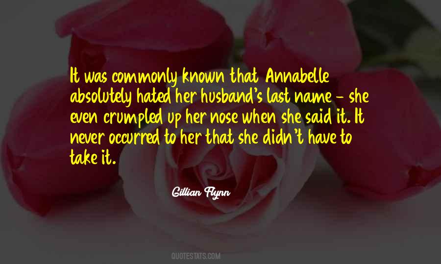 Quotes About Annabelle #258820