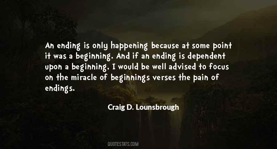 Quotes About Endings New Beginnings #249651