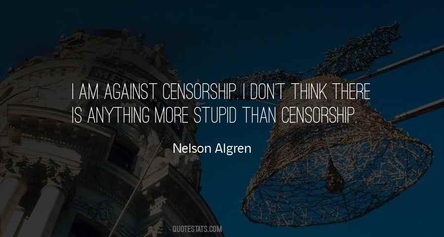 Against Censorship Quotes #14724
