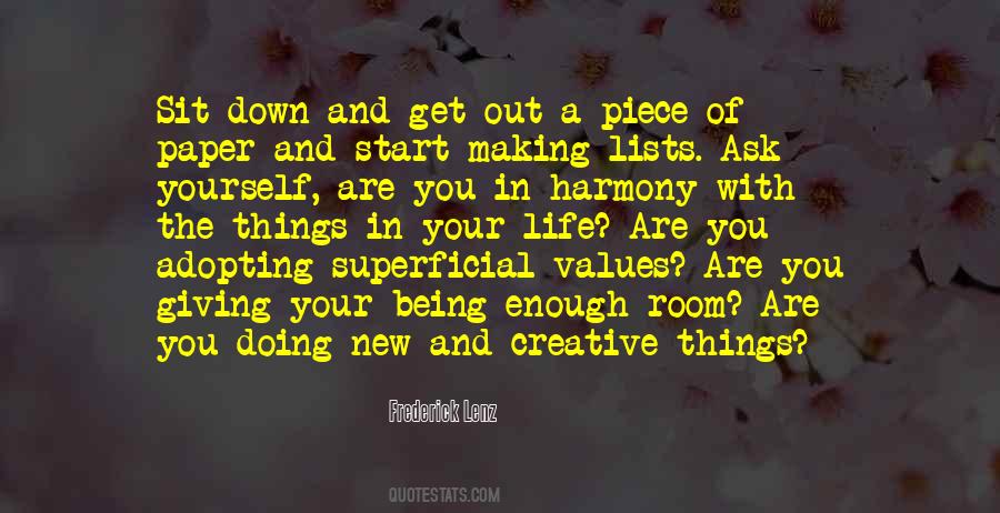 Being In Harmony Quotes #1107788