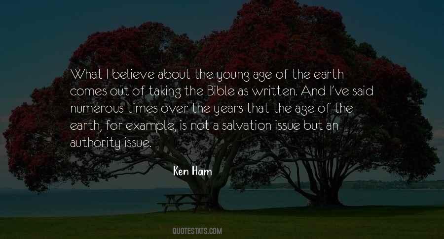 Quotes About The Age Of The Earth #1569672
