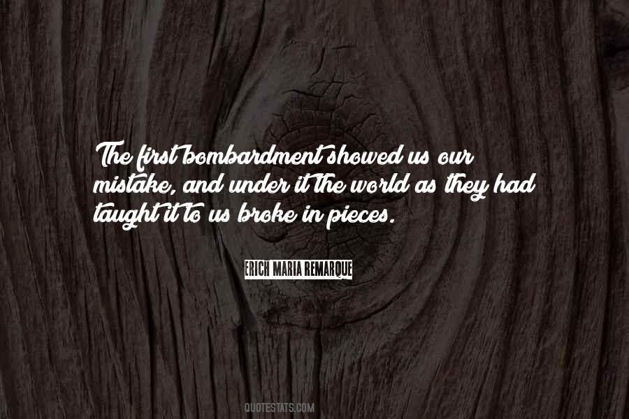 Quotes About Bombardment #409996