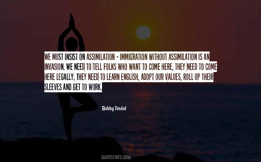 Quotes About Assimilation #1135769