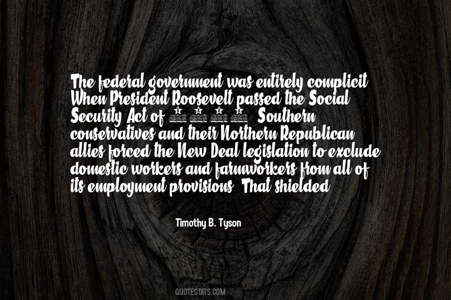 Quotes About The Social Security Act Of 1935 #1038424