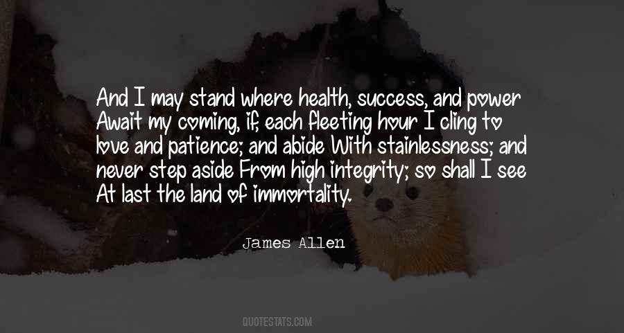 Quotes About Integrity And Love #1021489