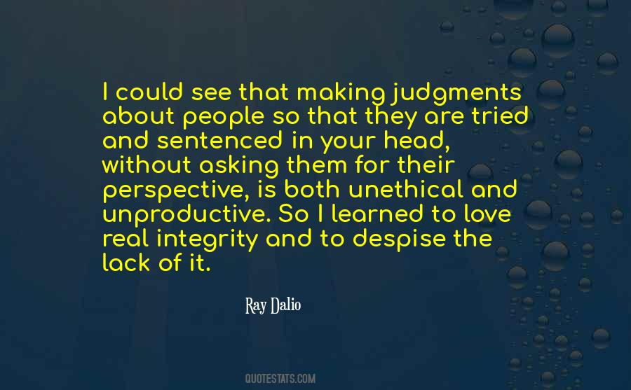 Quotes About Integrity And Love #1611298