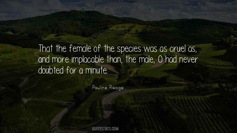 Quotes About Male Species #1763362