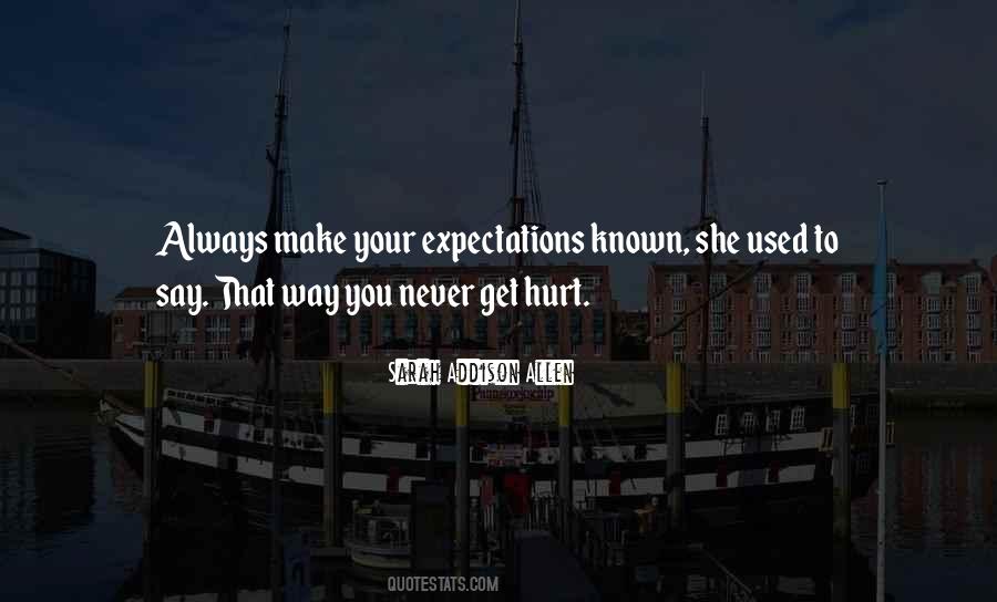 Quotes About Expectations Always Hurt #948690
