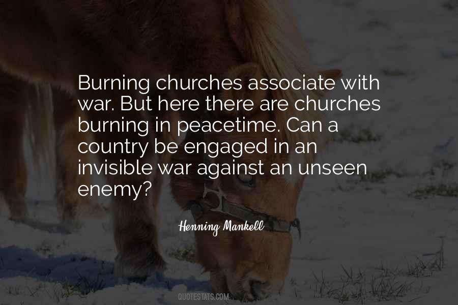 Quotes About Burning Churches #1723696