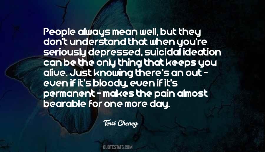 Quotes About Suicidal #271009