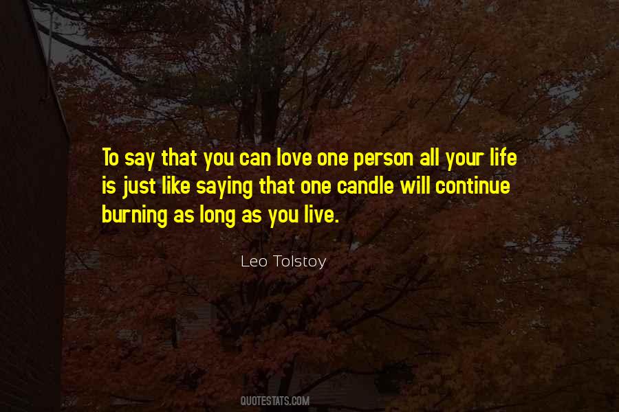 Quotes About Love One Person #278633